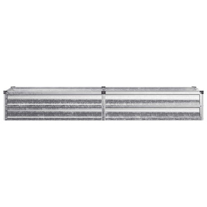 Letto rialzato da giardino Argento 160 x 40 x 24 cm | homemem39