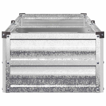 Letto rialzato da giardino Argento 160 x 40 x 24 cm | homemem39