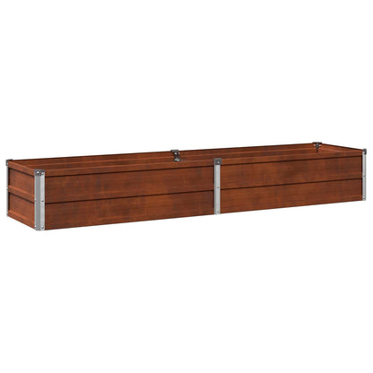 Letto rialzato da giardino Ruggine 160 x 40 x 24 cm cartone