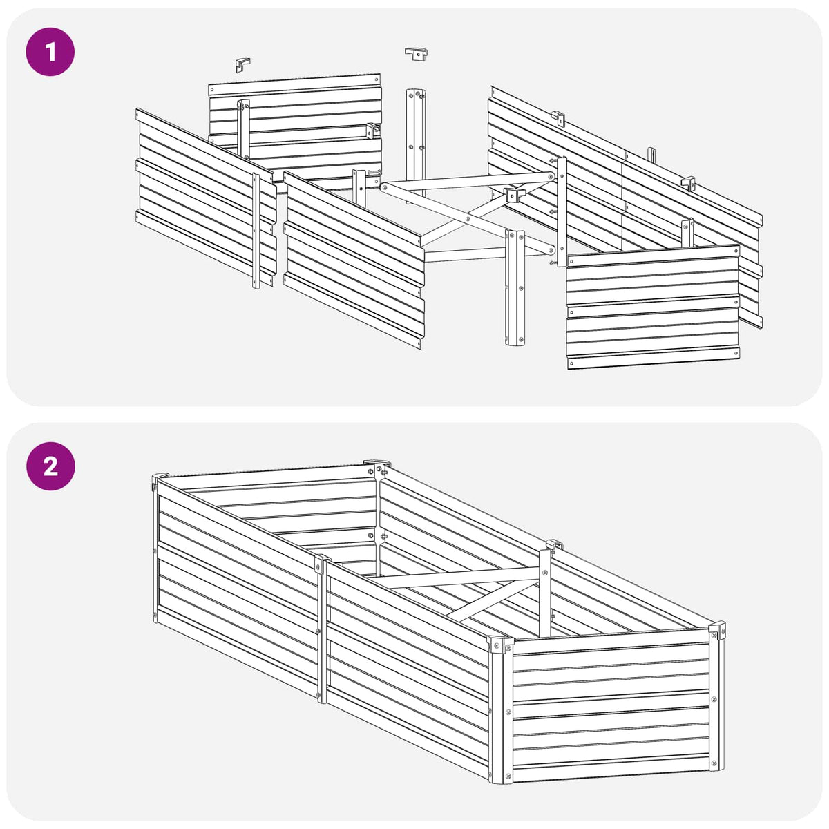 Letto rialzato da giardino Verde Pastello 160 x 40 x 24 cm | homemem39