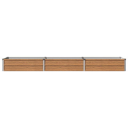 Letto rialzato da giardino Marrone legno 240 x 40 x 24 cm | homemem39