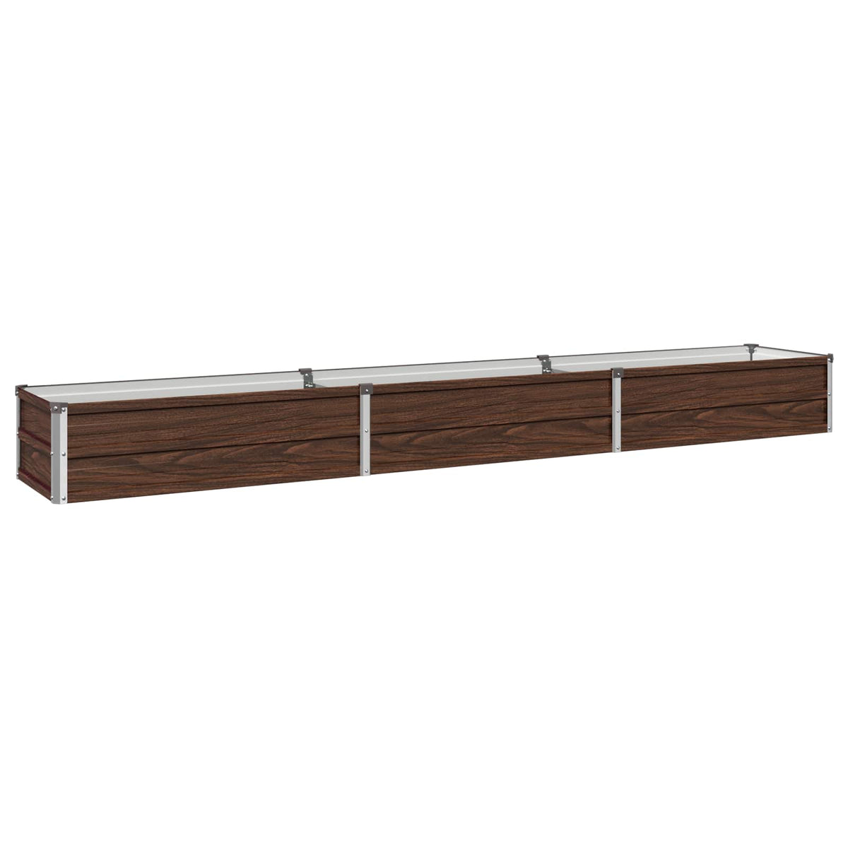 Letto rialzato da giardino Nero 240 x 40 x 24 cm | homemem39