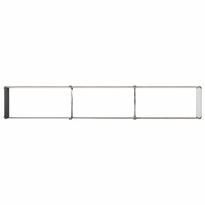 Letto rialzato da giardino Nero 240 x 40 x 24 cm | homemem39