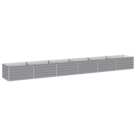 Letto rialzato da giardino Grigio 600 x 80 x 55 cm