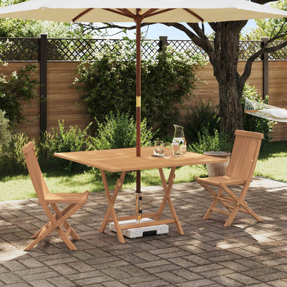 Set Bistro da Giardino 3 pcs Marrone Legno Teak Massello | homemem39
