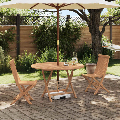 Set Bistro da Giardino 3 pcs Naturale Legno di teak solido