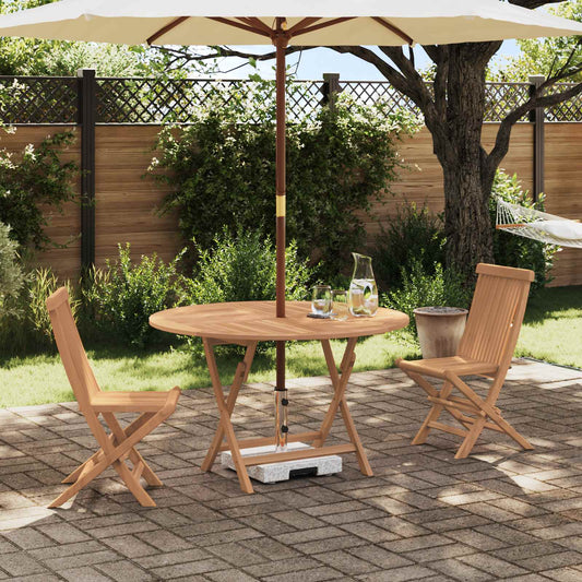 Set Bistro da Giardino 3 pcs Naturale Legno di teak solido