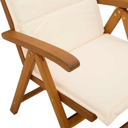 Set da pranzo da giardino 5 pezzi Naturale | homemem39