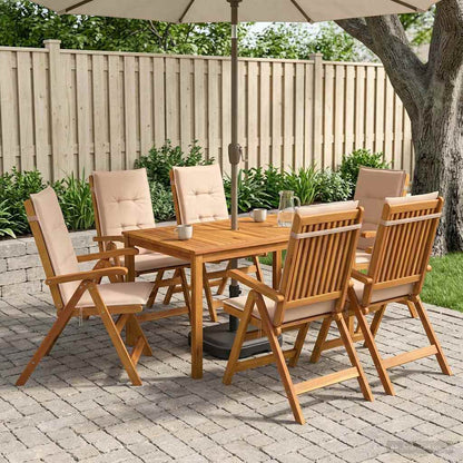 7-Piece Garden Dining Set 6-Posti Beige