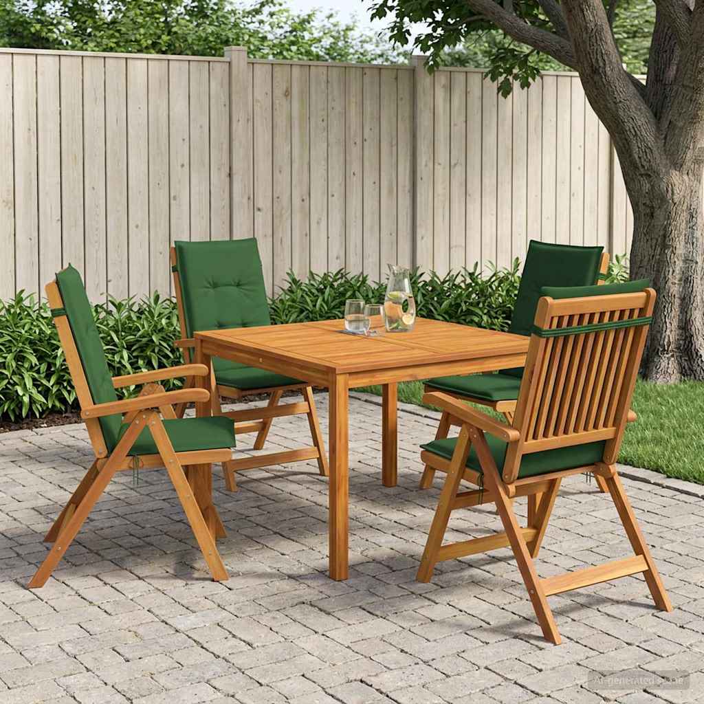 Set da pranzo da giardino 5 pezzi Naturale | homemem39