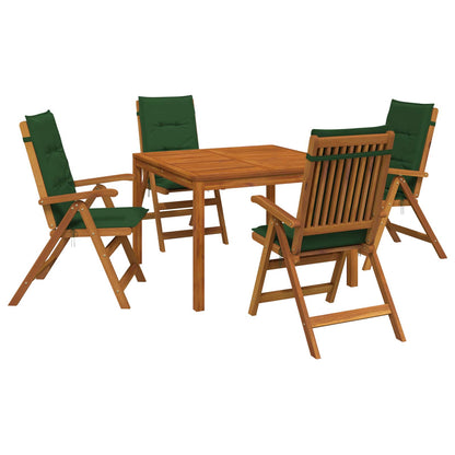 Set da pranzo da giardino 5 pezzi Naturale | homemem39