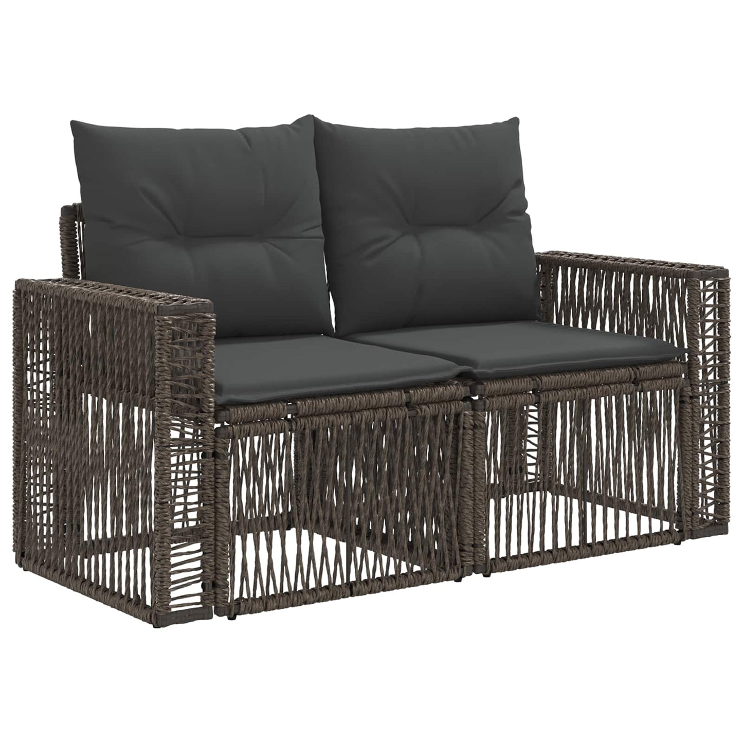 Set Divano da Giardino 12 pcs Grigio e Grigio Scuro polyrattan | homemem39