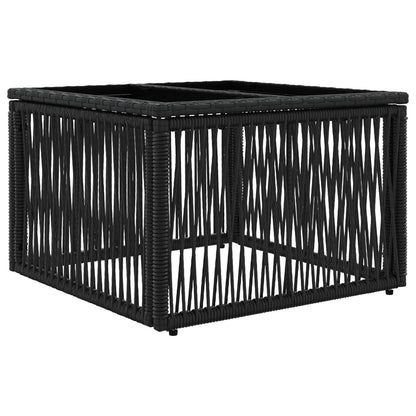 Set Divano da Giardino 6 pcs Nero polyrattan | homemem39