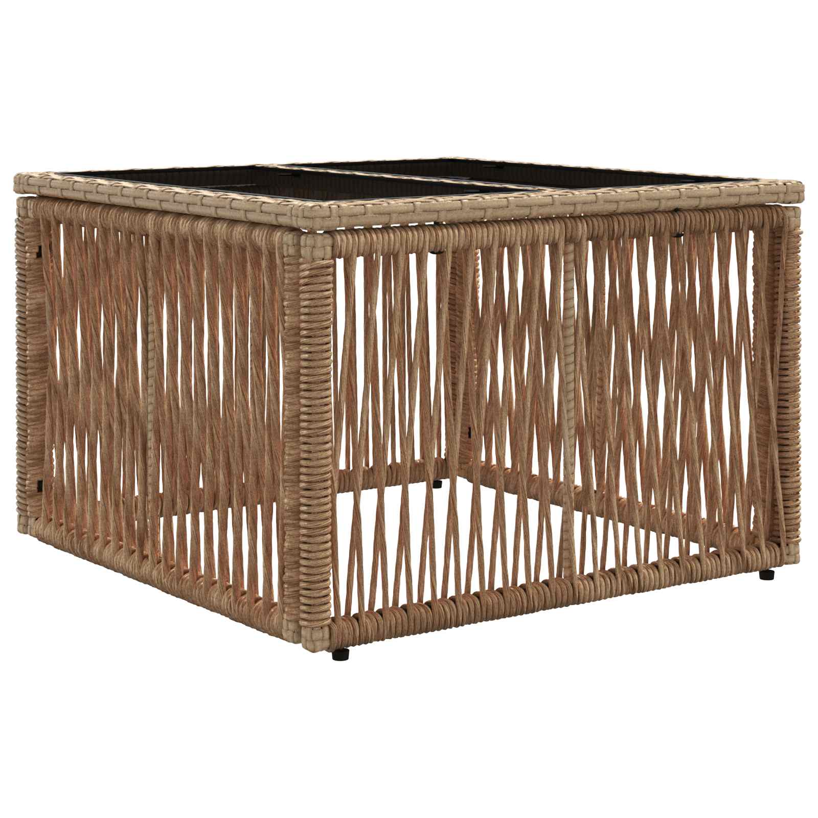Set Divano da Giardino 6 pcs Beige polyrattan | homemem39