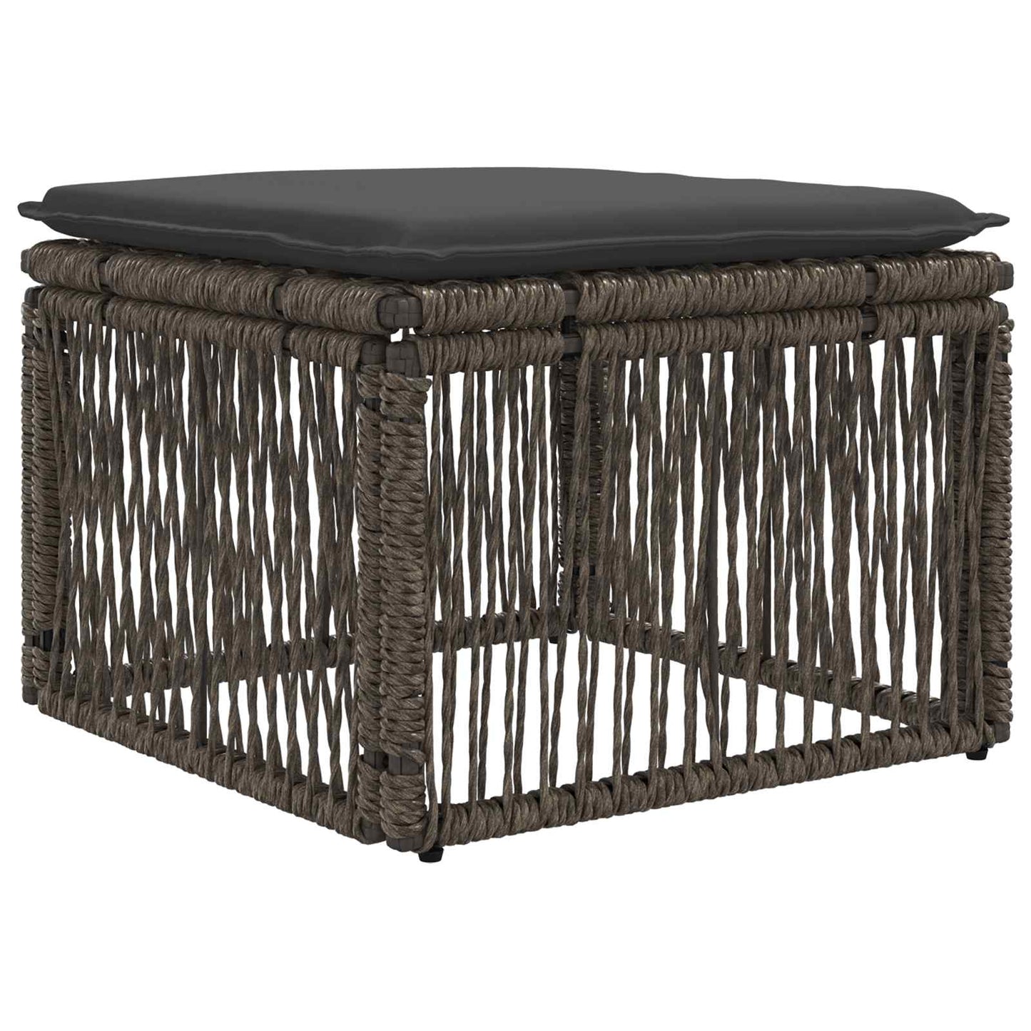 Set Divano da Giardino 7 pcs Grigio polyrattan | homemem39