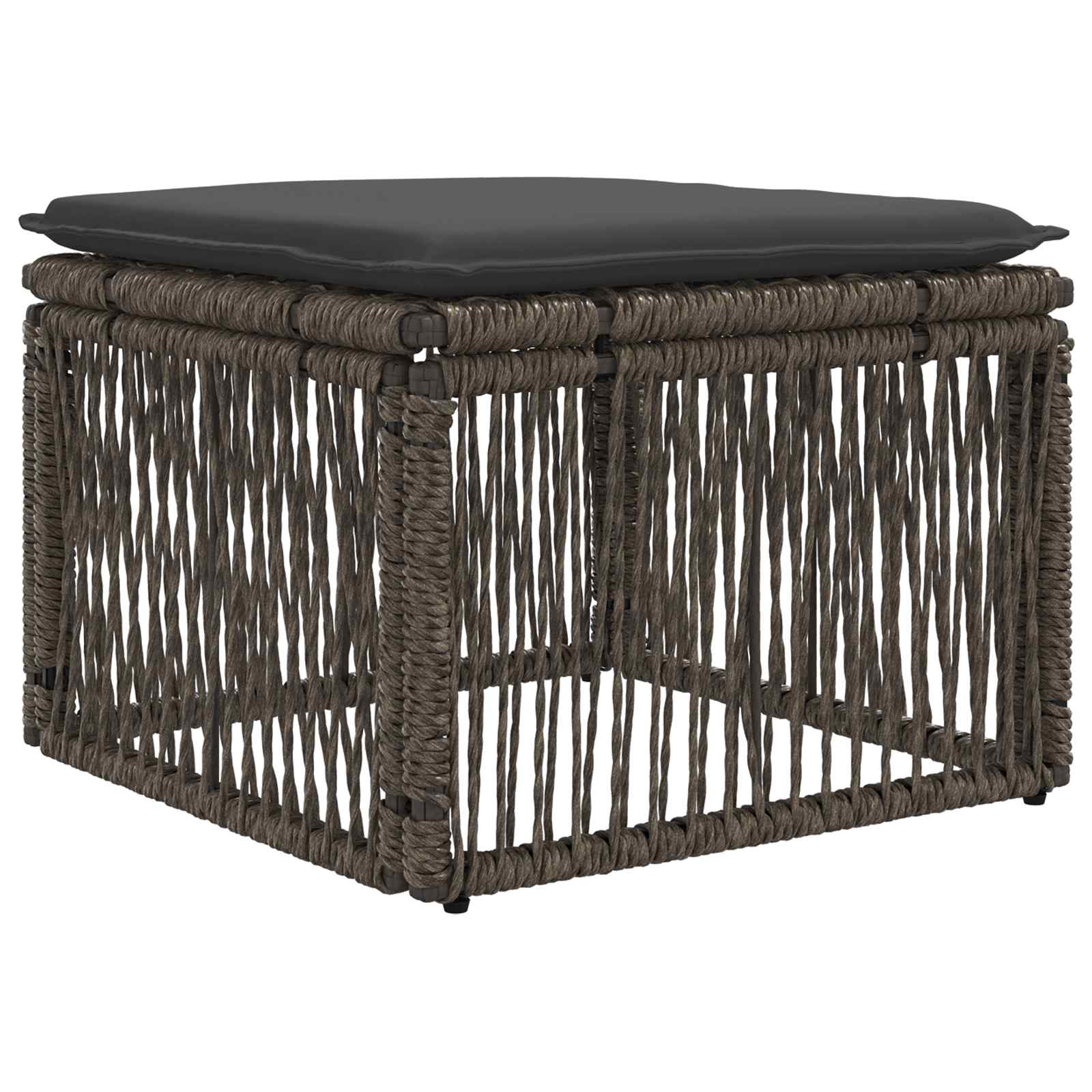 Set Divano da Giardino 8 pcs Grigio polyrattan | homemem39