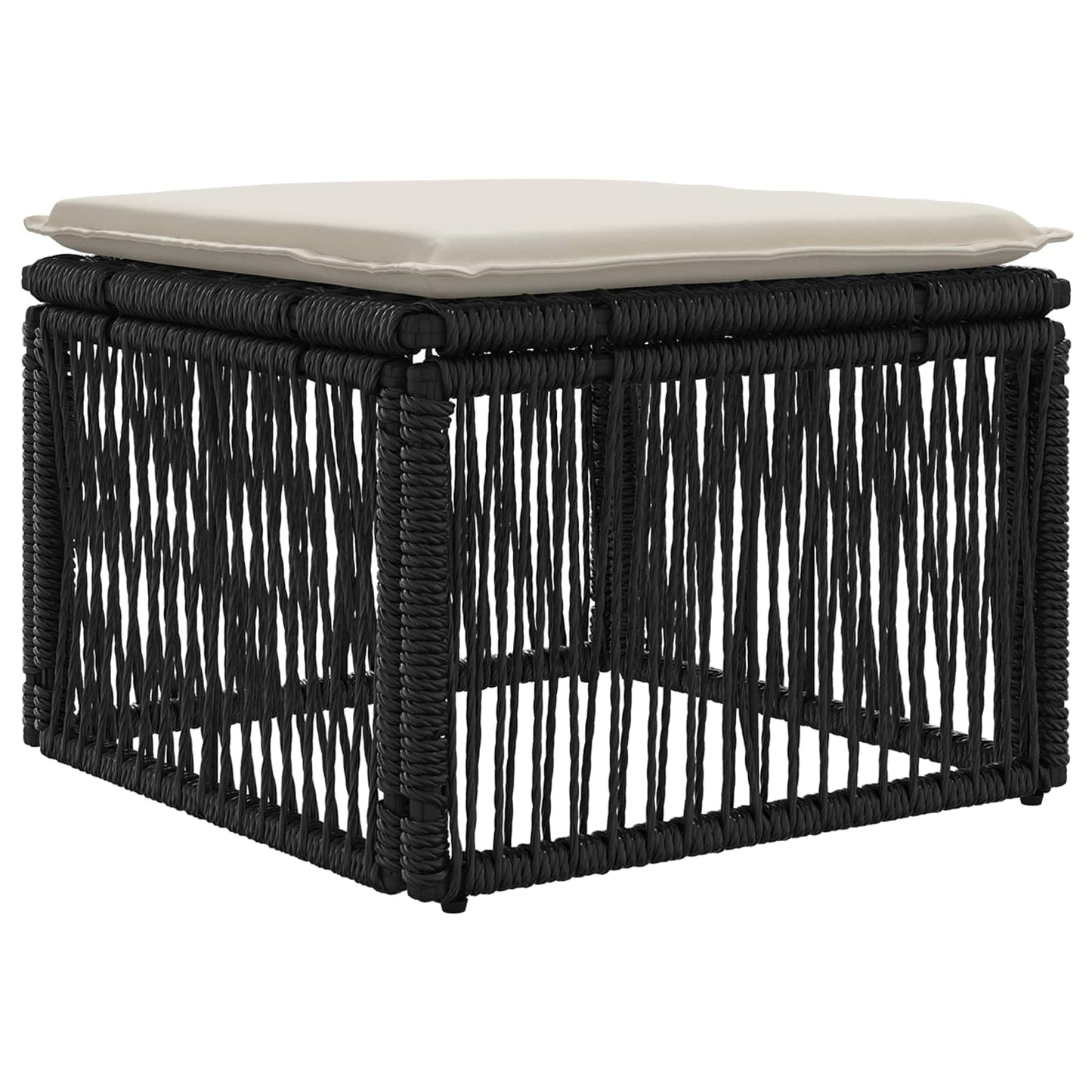 Set Divano da Giardino 9 pcs Nero polyrattan | homemem39