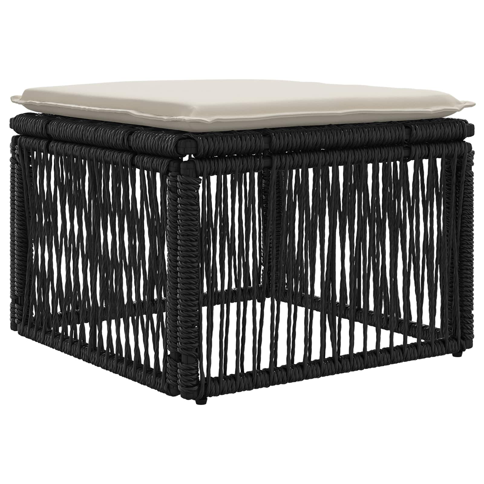 Set Divano da Giardino 11 pcs Nero polyrattan | homemem39