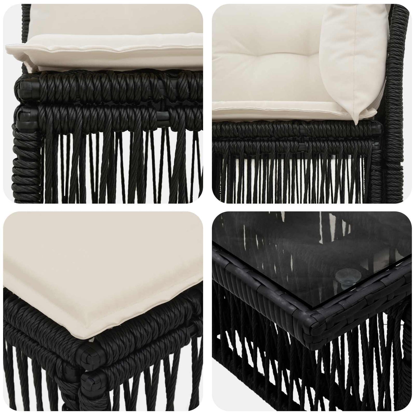 Set Divano da Giardino 13 pcs polyrattan | homemem39