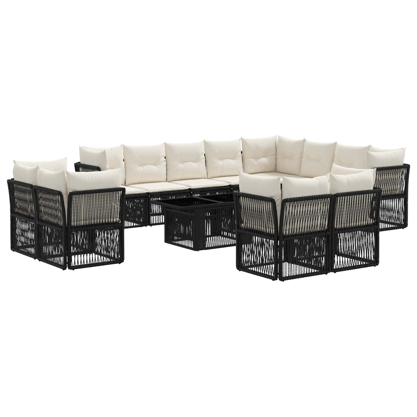 Set Divano da Giardino 13 pcs polyrattan | homemem39
