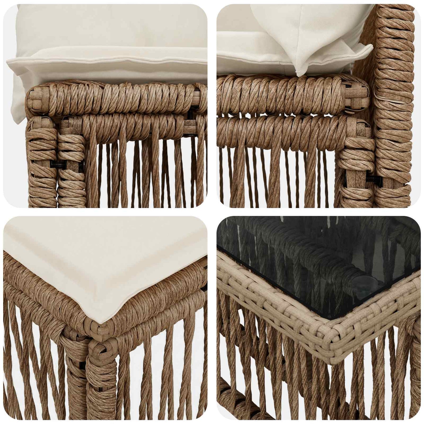 Set Divano da Giardino 13 pcs polyrattan | homemem39