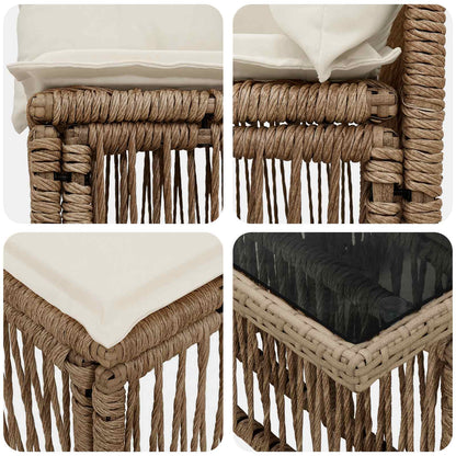 Set Divano da Giardino 13 pcs polyrattan | homemem39