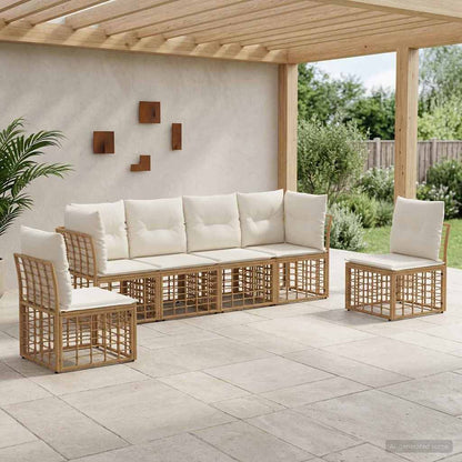 Set di divani da esterno Naturale Poliestere | homemem39