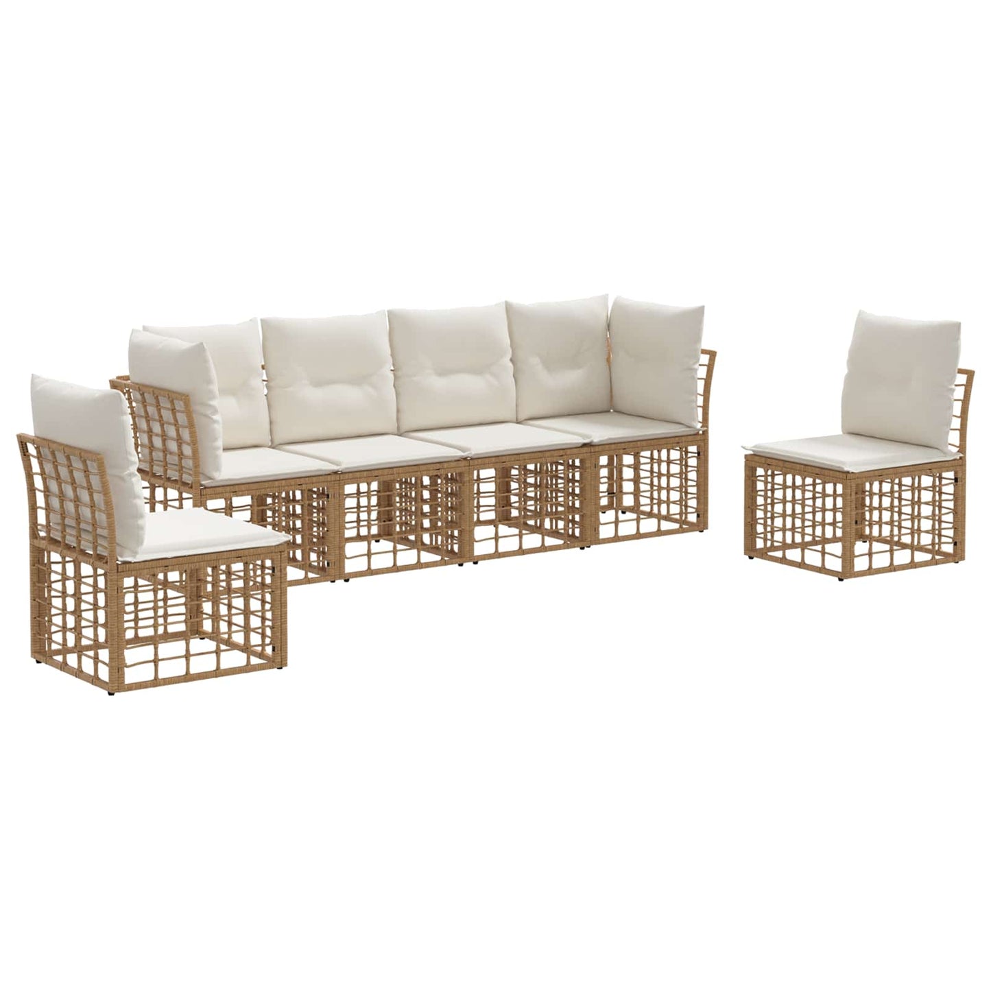 Set di divani da esterno Naturale Poliestere | homemem39