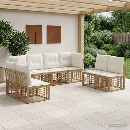 Set di divani da esterno Naturale Poliestere | homemem39