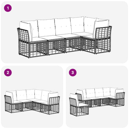 Set di divani da esterno Naturale Poliestere | homemem39
