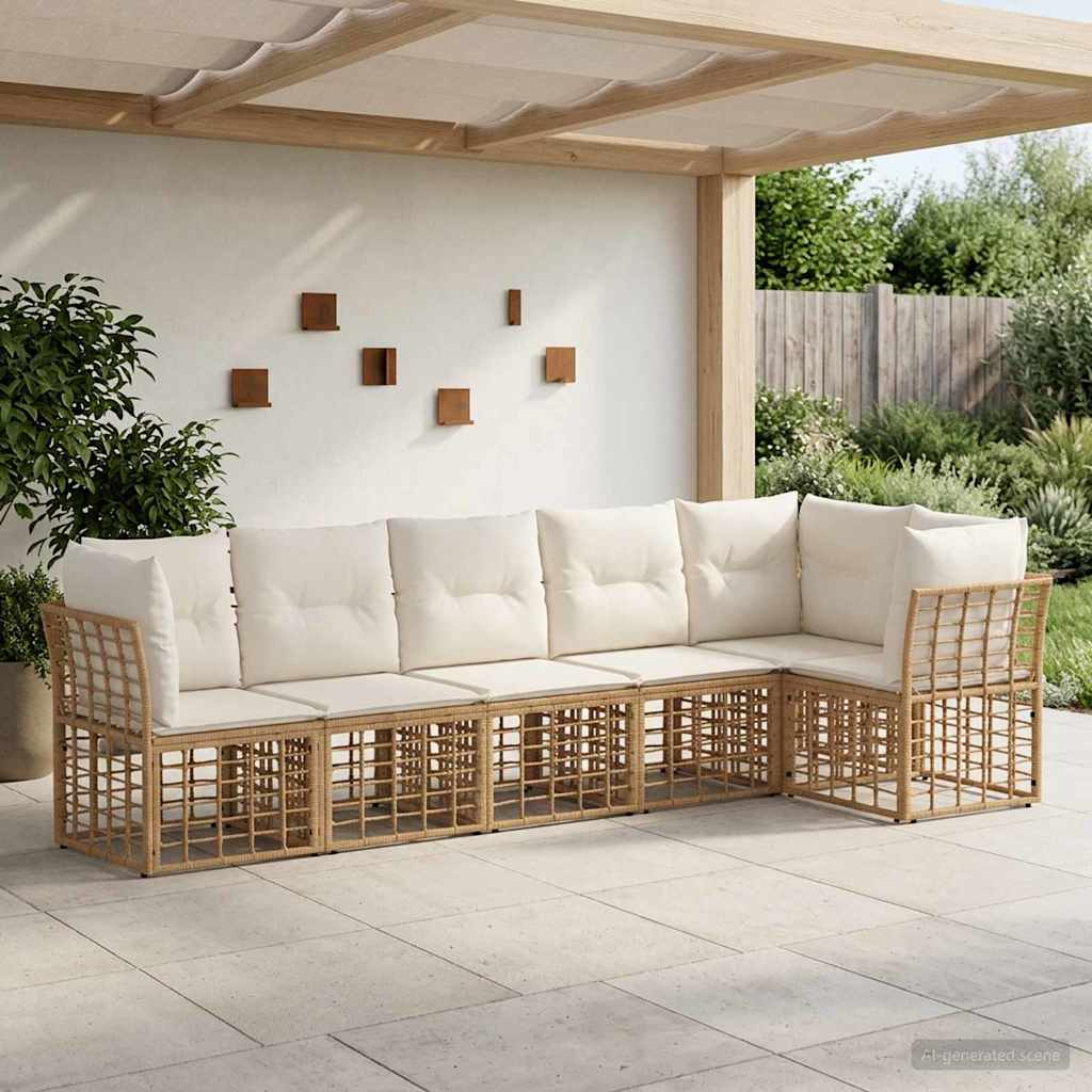 Set Divano da Giardino polyrattan