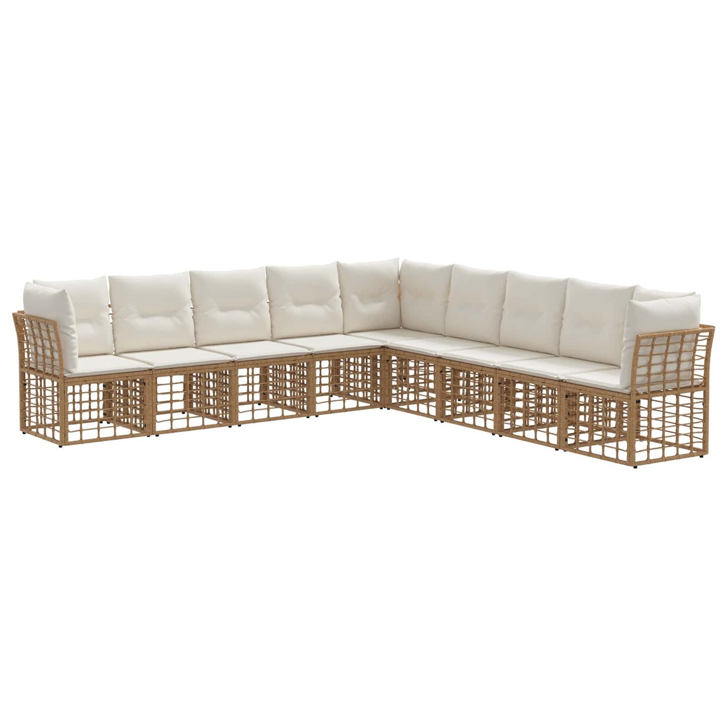 Set di divani da esterno Naturale Poliestere | homemem39