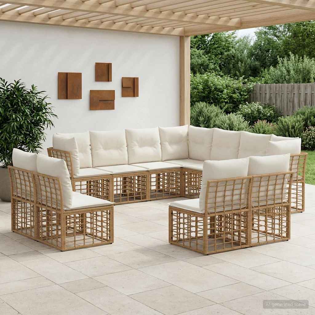 Set di divani da esterno Naturale Poliestere | homemem39