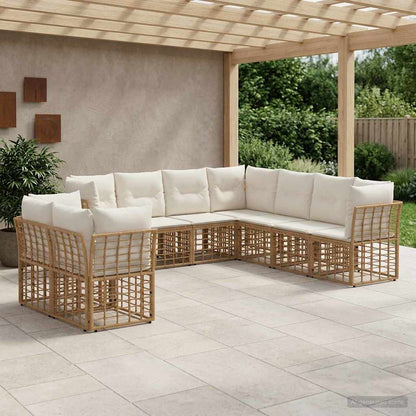 Set di divani da esterno Naturale Poliestere | homemem39