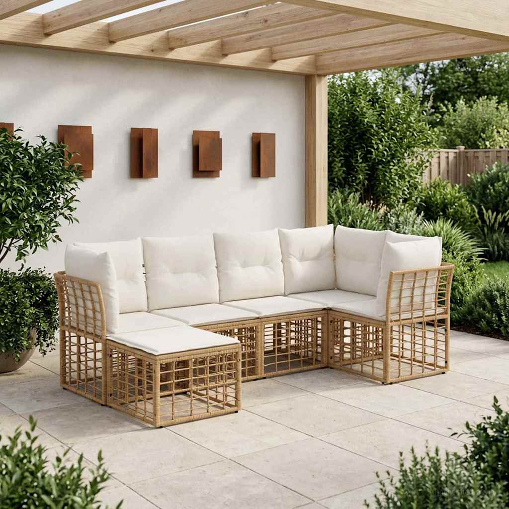 Set di divani da esterno Naturale Poliestere | homemem39