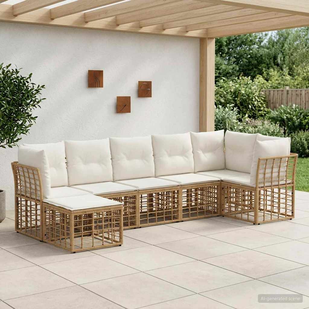 Set di divani da esterno Naturale Poliestere | homemem39