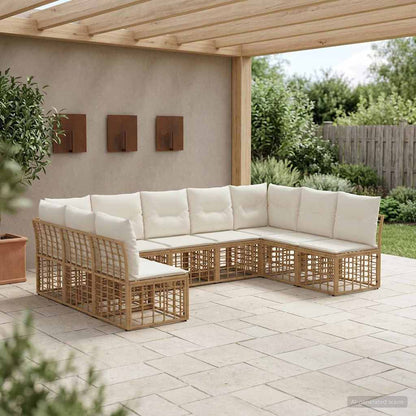 Set di divani da esterno Naturale Poliestere | homemem39