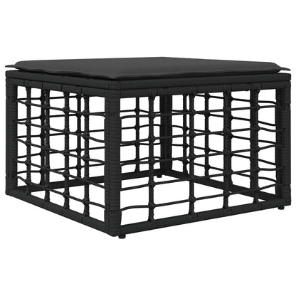 Set di divani da esterno 10 pcs Nero e Grigio scuro Poliestere | homemem39