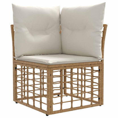 Set di divani da esterno 13 pcs Naturale e Bianco Crema | homemem39