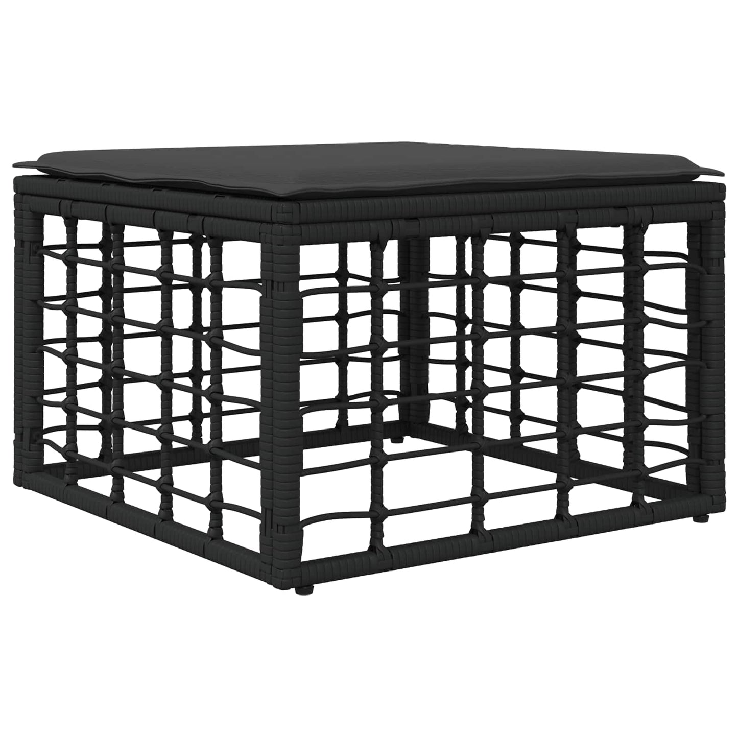 Set di divani da esterno 9 pcs Nero e Grigio scuro Poliestere | homemem39