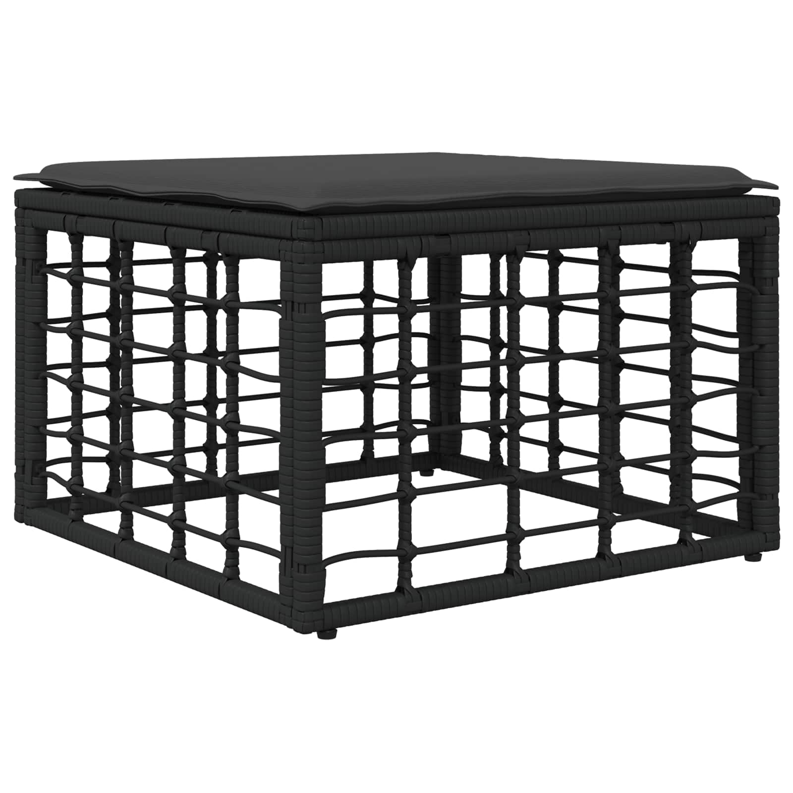 Set di divani da esterno 10 pcs Nero e Grigio scuro Poliestere | homemem39
