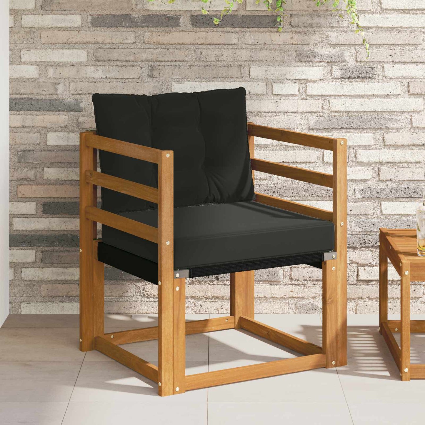 11 pz Set di divani da esterno Legno di Acacia Massello Marrone