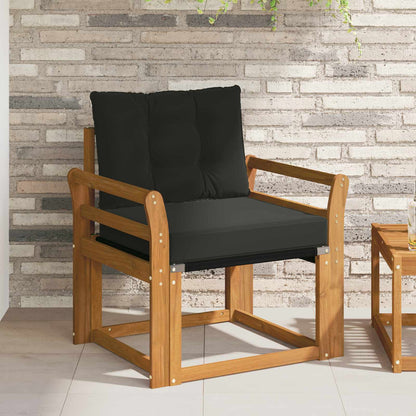 11 pz Set di divani da esterno Legno di Acacia Massello Marrone