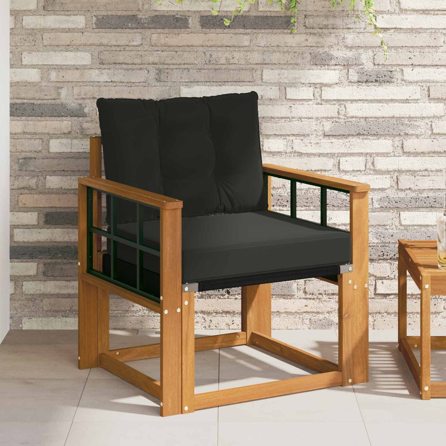 11 pz Set di divani da esterno Legno di Acacia Massello Marrone