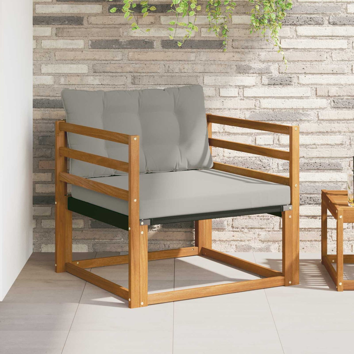 Set di divani da esterno Legno di Acacia Massello e Textilene | homemem39