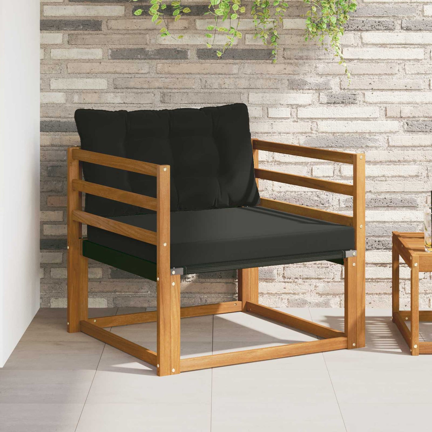 Set di divani da esterno Legno di Acacia Massello e Textilene | homemem39