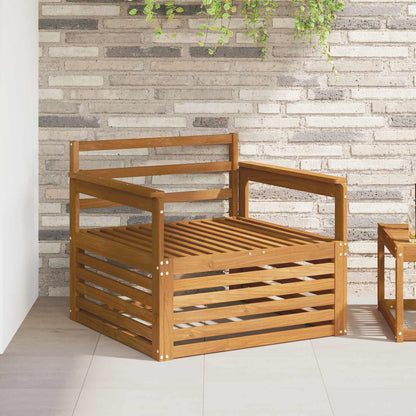 2 Pezzo Divano centrale per esterno Naturale 158 x 83 x 73 cm