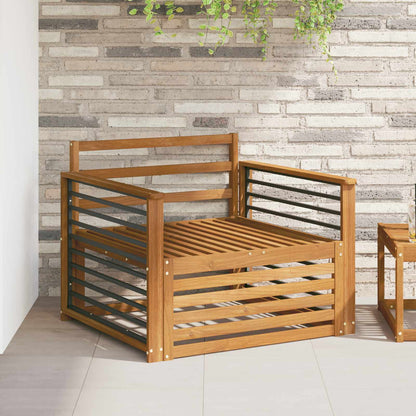 2 Pezzo Divano centrale per esterno Naturale 158 x 83 x 73 cm