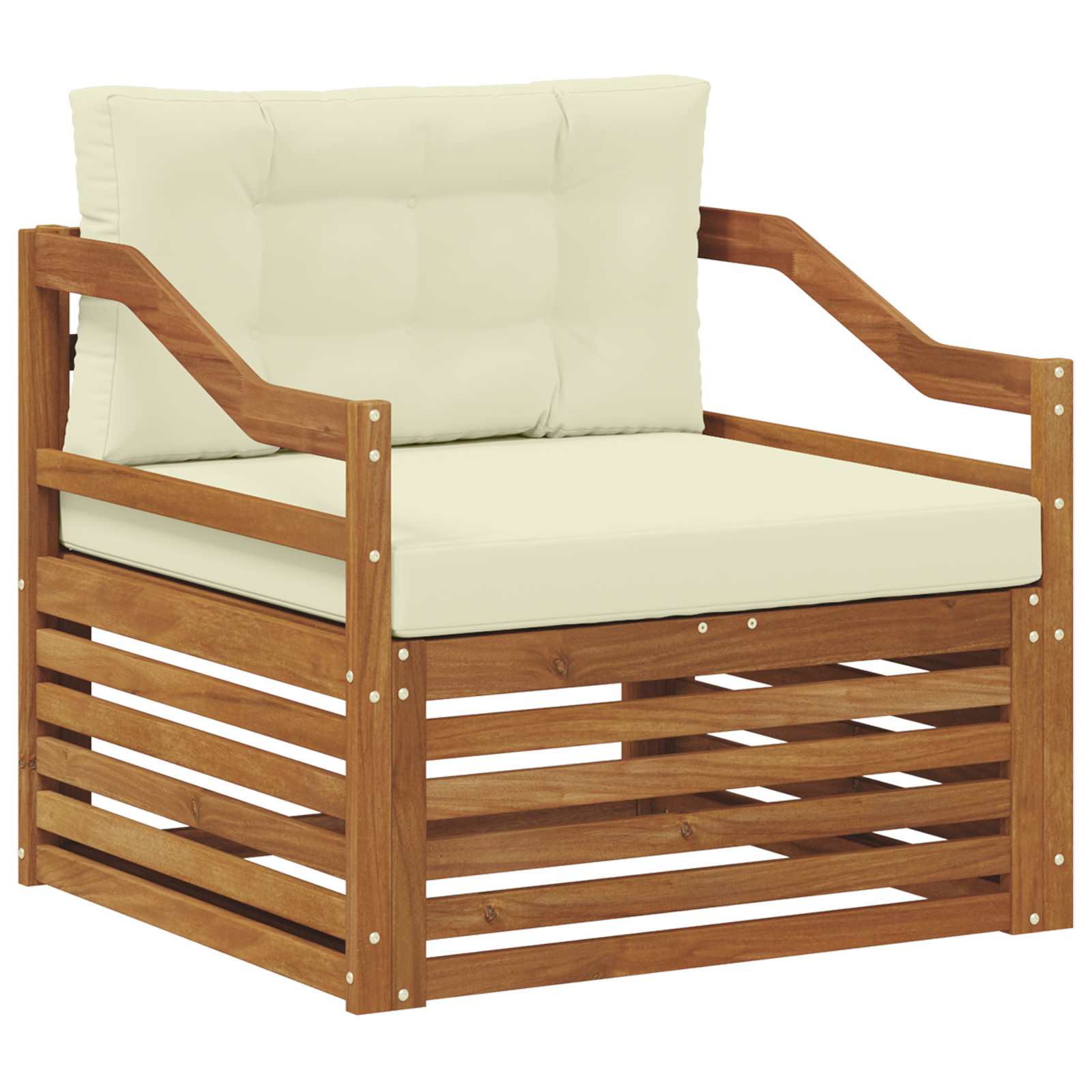 Set di divani da esterno Legno di Acacia Massello Naturale | homemem39