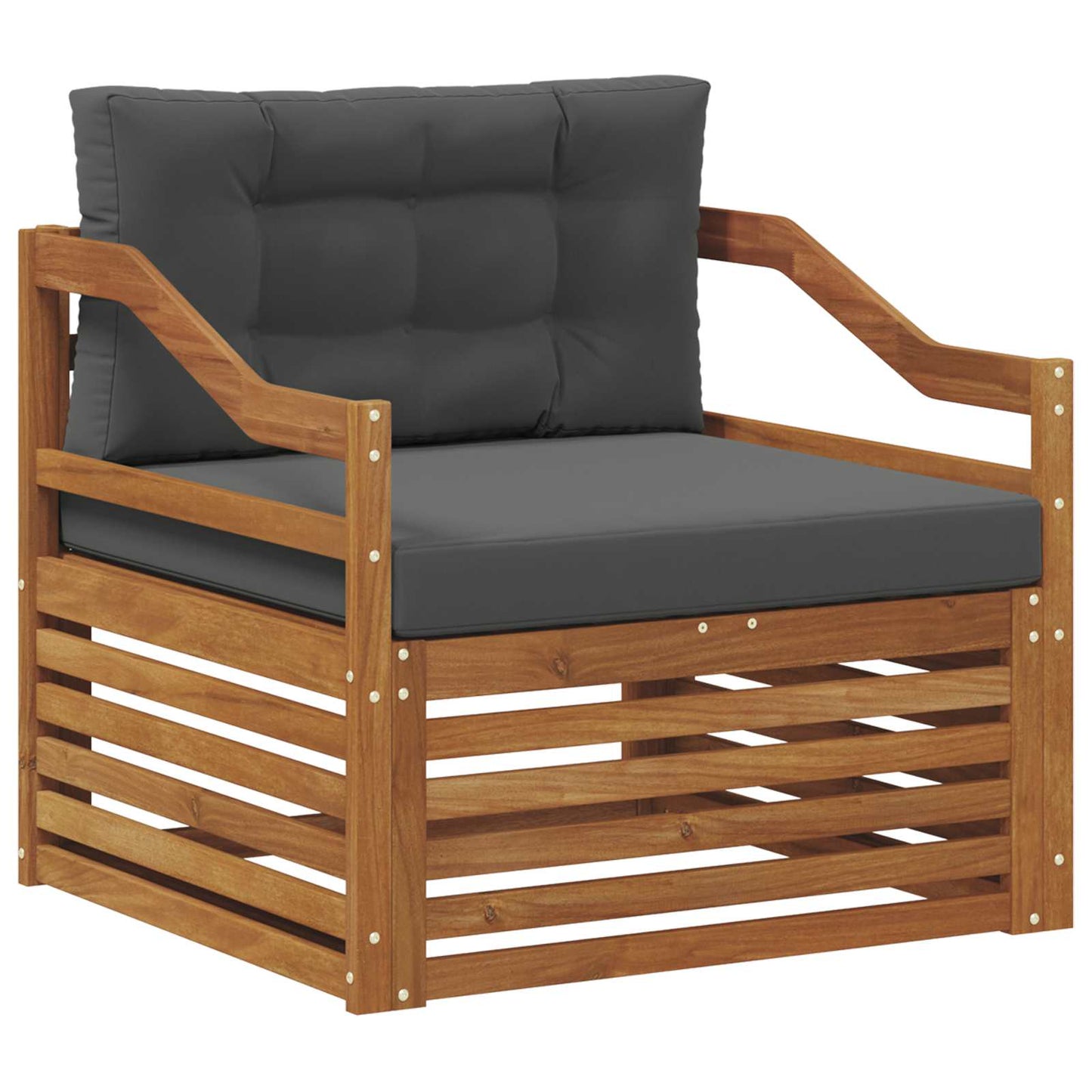 Set di divani da esterno Legno di Acacia Massello Naturale | homemem39